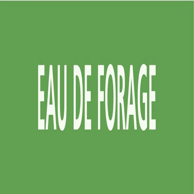 Panneau EAU DE FORAGE 312X52 MARQUAGE Taliaplast 730143