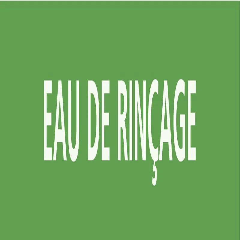 Panneau EAU DE RINÇAGE 312x52mm (10 AD Taliaplast 730148
