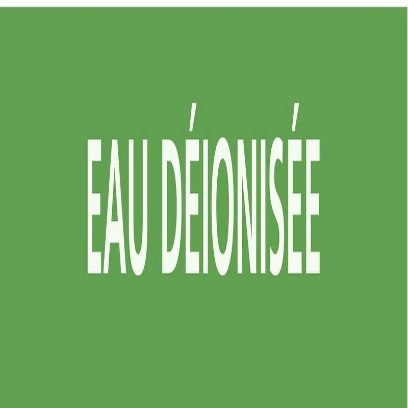 Panneau EAU DÉIONISÉE 156x26mm (20 ADH Taliaplast 732155