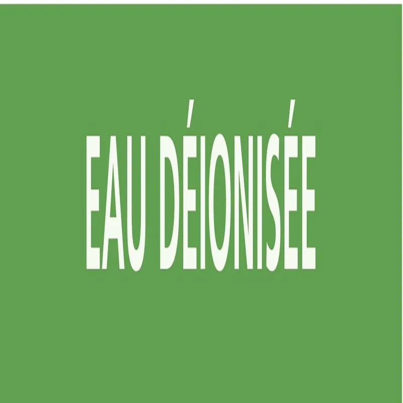 Panneau EAU DÉIONISÉE 222x37mm (20 ADH Taliaplast 731155