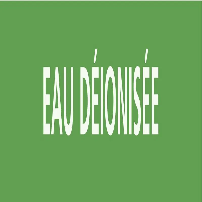 Panneau EAU DÉIONISÉE 312x52mm (10 ADH Taliaplast 730155