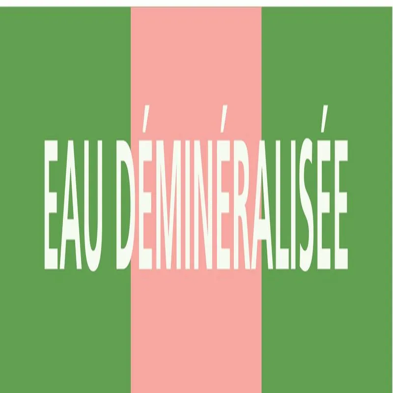 Panneau EAU DEMINERALISEE 156X26 MARQU Taliaplast 732156