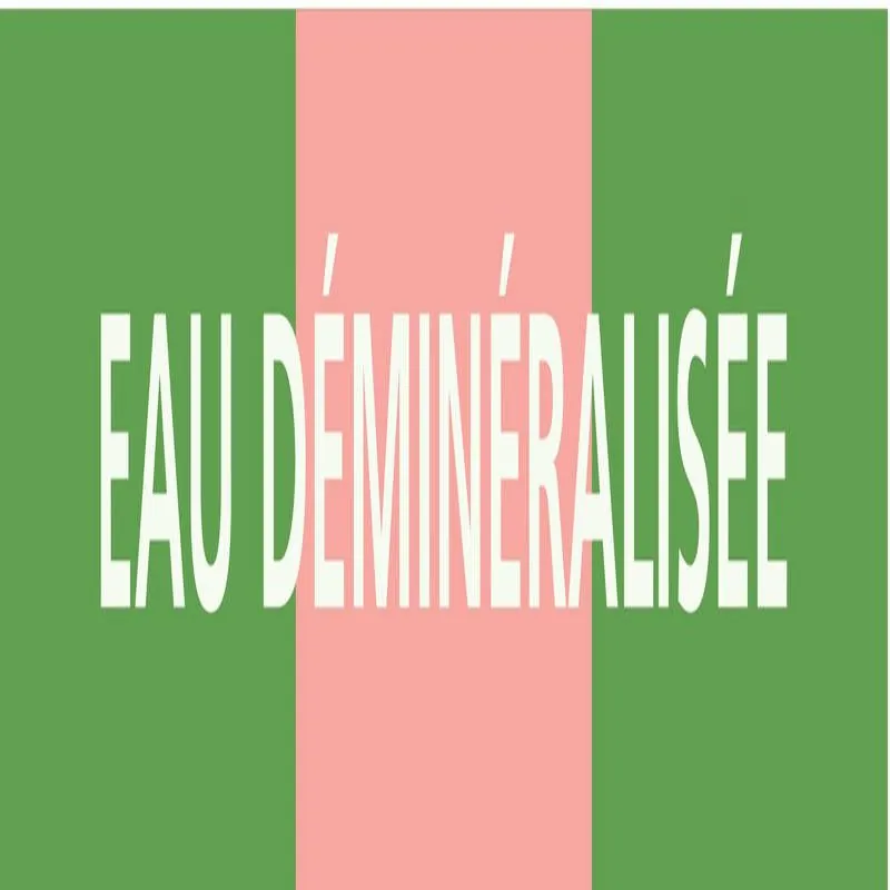 Panneau EAU DÉMINÉRALISÉE 222x37mm (20 Taliaplast 731156
