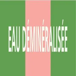 Panneau EAU DEMINERALIS. 312X52 MARQUA Taliaplast 730156