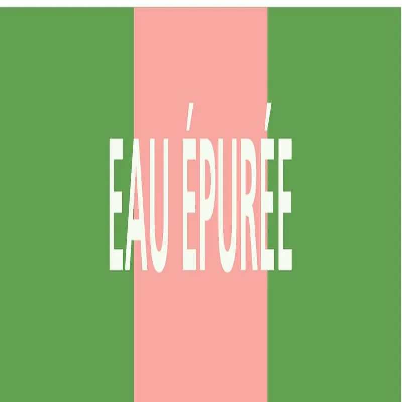 Panneau EAU ÉPURÉE 156x26mm (20 ADHESI Taliaplast 732162