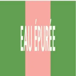 Panneau EAU ÉPURÉE 222x37mm (20 ADHESI Taliaplast 731162