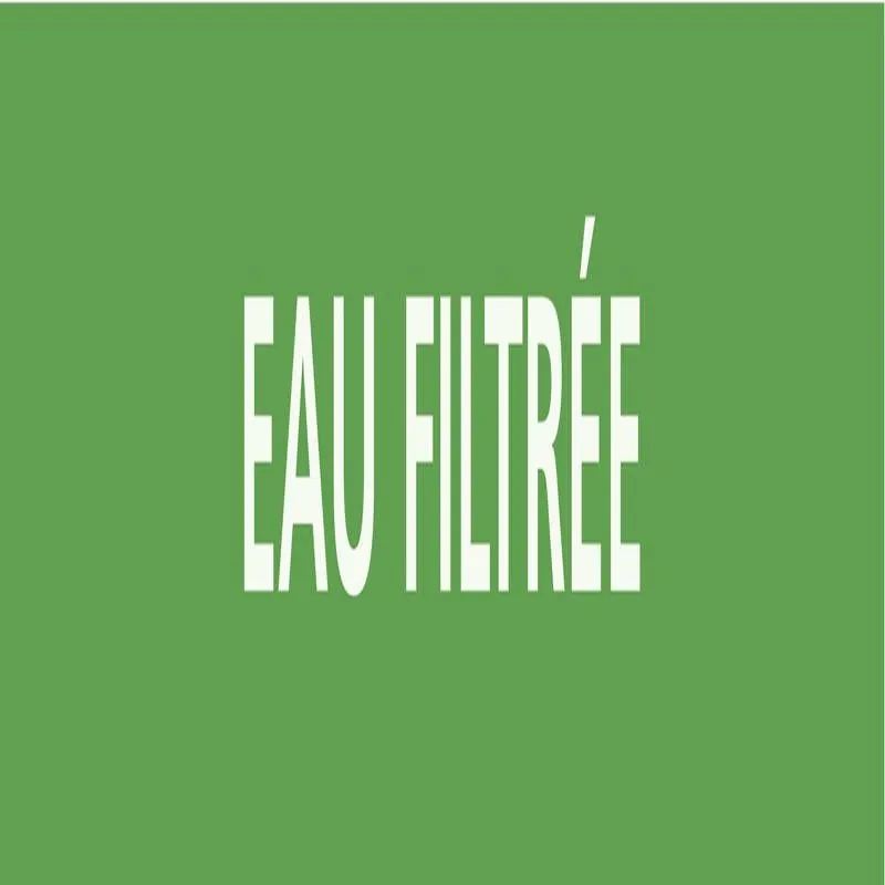 Panneau EAU FILTREE 312X52 MARQUAGE TU Taliaplast 730163