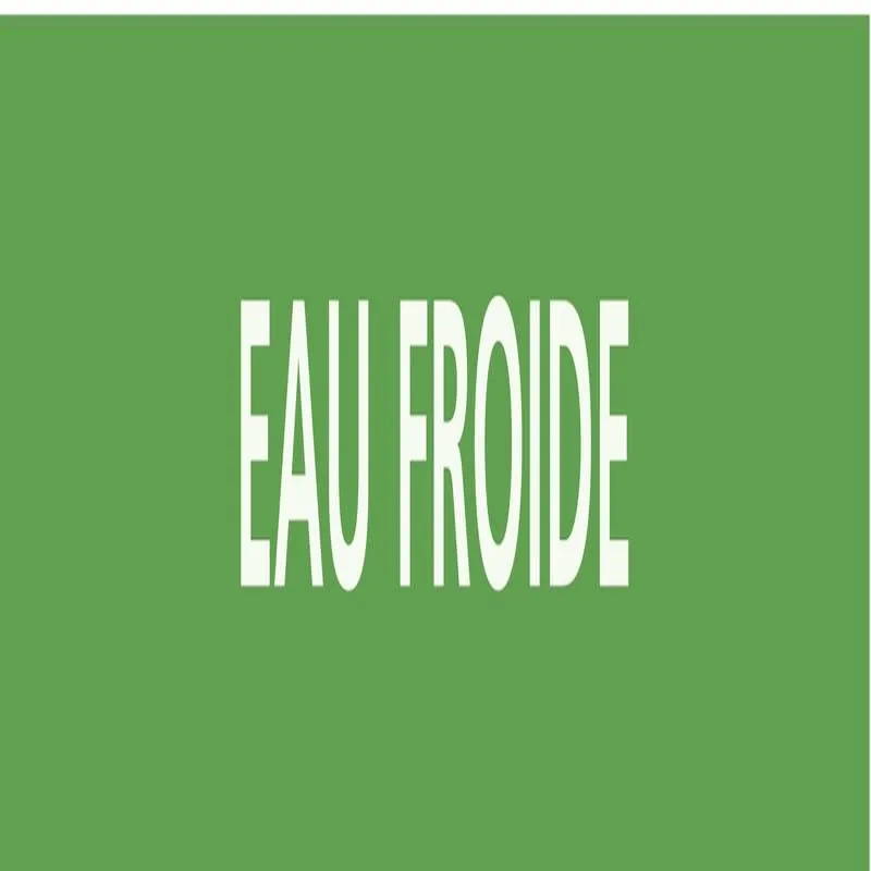 Panneau EAU FROIDE 156X26 MARQUAGE TUY Taliaplast 732165