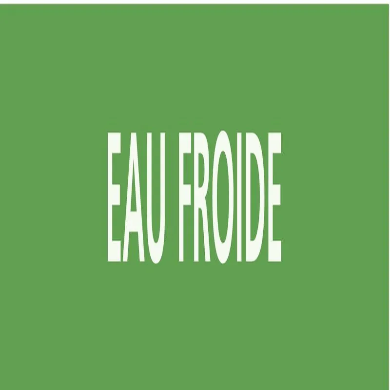 Panneau EAU FROIDE 222X37 MARQUAGE TUY Taliaplast 731165
