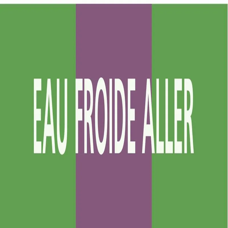 Panneau EAU FROIDE ALLER 156X26 MARQUA Taliaplast 732167