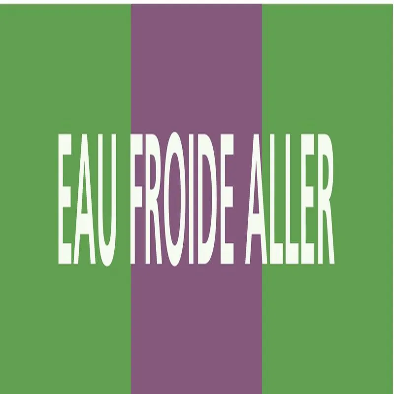 Panneau EAU FROIDE ALLER 222x37mm (20 Taliaplast 731167
