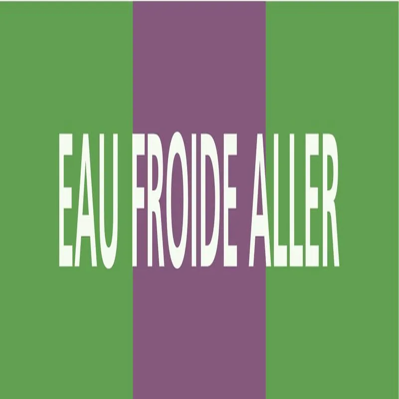 Panneau EAU FROIDE ALLER 312x52mm (10 Taliaplast 730167
