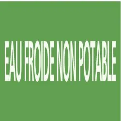 Panneau EAU FROIDE NON POTBLE 222X37 M Taliaplast 731168