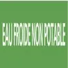 Panneau EAU FROIDE NON POTBLE 222X37 M Taliaplast 731168