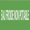 Panneau EAU FROIDE NON POTABLE 312X52 Taliaplast 730168