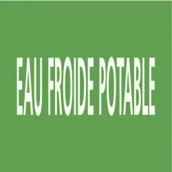 Panneau EAU FROIDE POTABLE 312x52mm (1 Taliaplast 730169