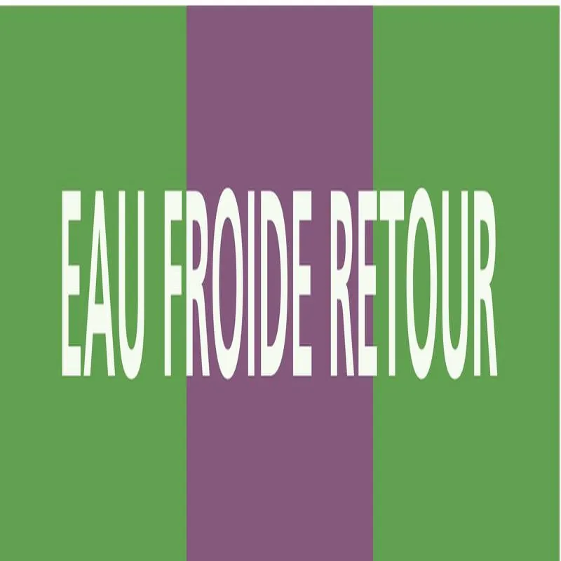 Panneau EAU FROIDE RETOUR 222x37mm (20 Taliaplast 731170