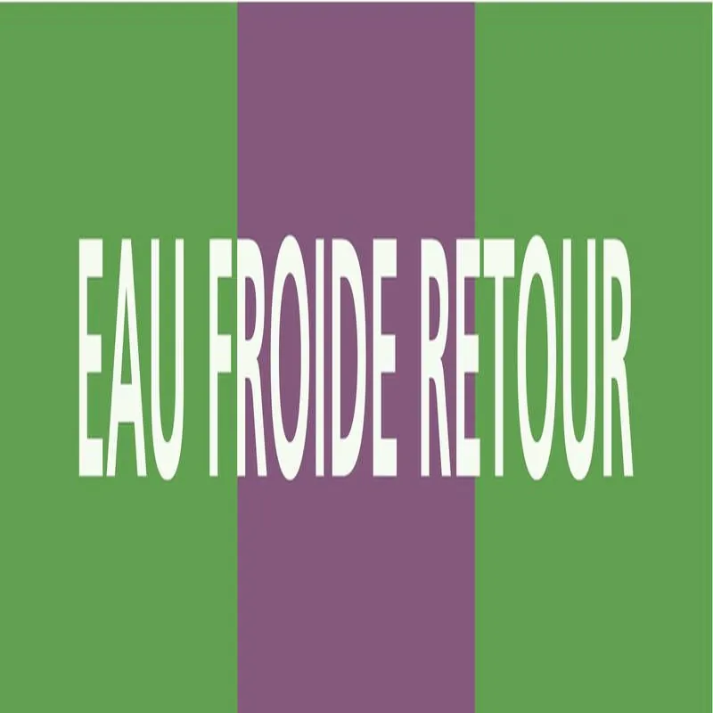 Panneau EAU FROIDE RETOUR 312x52mm (10 Taliaplast 730170