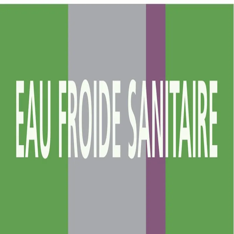Panneau EAU FROIDE SANITAIRE 156x26mm Taliaplast 732171