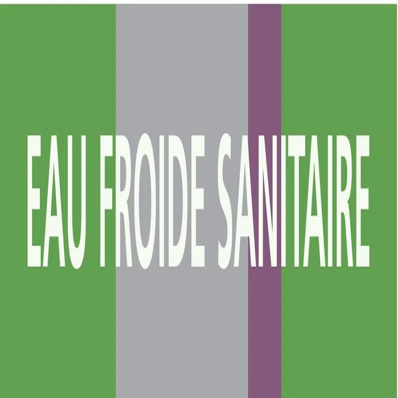 Panneau EAU FROIDE SANITAIRE 222x37mm Taliaplast 731171