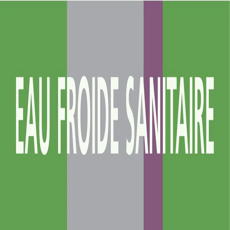 Panneau EAU FROIDE SANITAIRE 312x52mm Taliaplast 730171