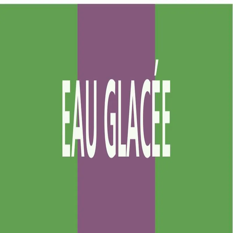 Panneau EAU GLACEE 156X26 MARQUAGE TUY Taliaplast 732172