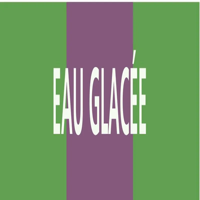 Panneau EAU GLACEE 222X37 MARQUAGE TUY Taliaplast 731172