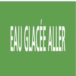 Panneau EAU GLACÉE ALLER 156x26mm (20 Taliaplast 732173