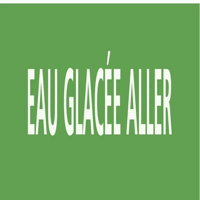 Panneau EAU GLACÉE ALLER 156x26mm (20 Taliaplast 732173