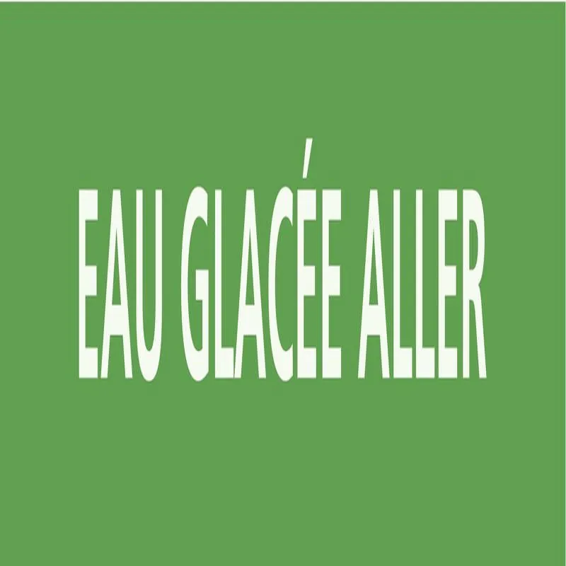 Panneau EAU GLACÉE ALLER 312x52mm (10 Taliaplast 730173