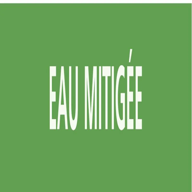 Panneau EAU MITIGEE 156X26 MARQUAGE TU Taliaplast 732182