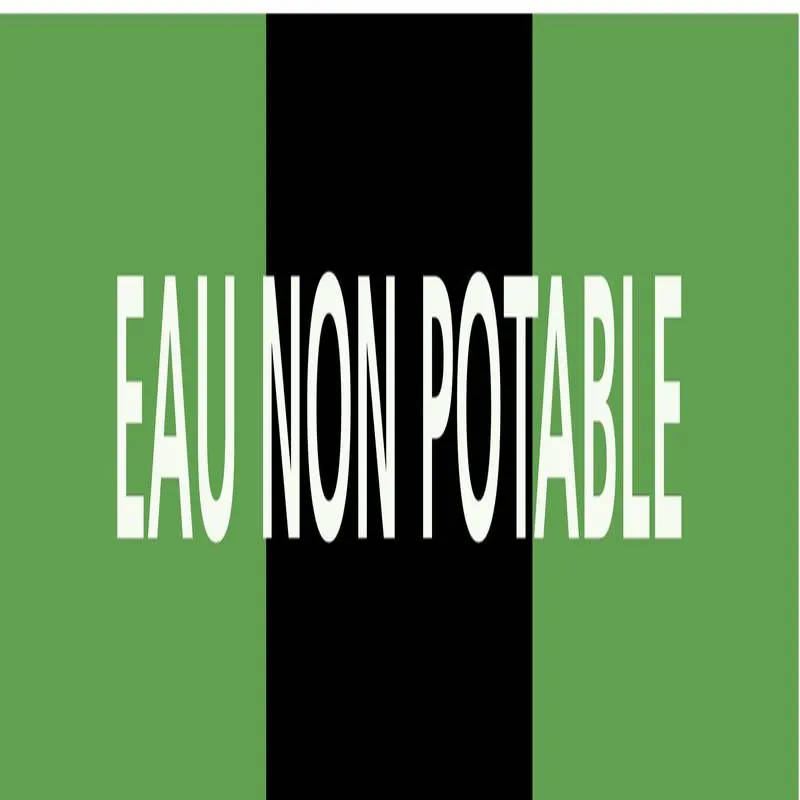 Panneau EAU NON POTABLE 156x26mm (20 A Taliaplast 732815