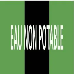 Panneau EAU NON POTABLE 222x37mm (20 A Taliaplast 731815