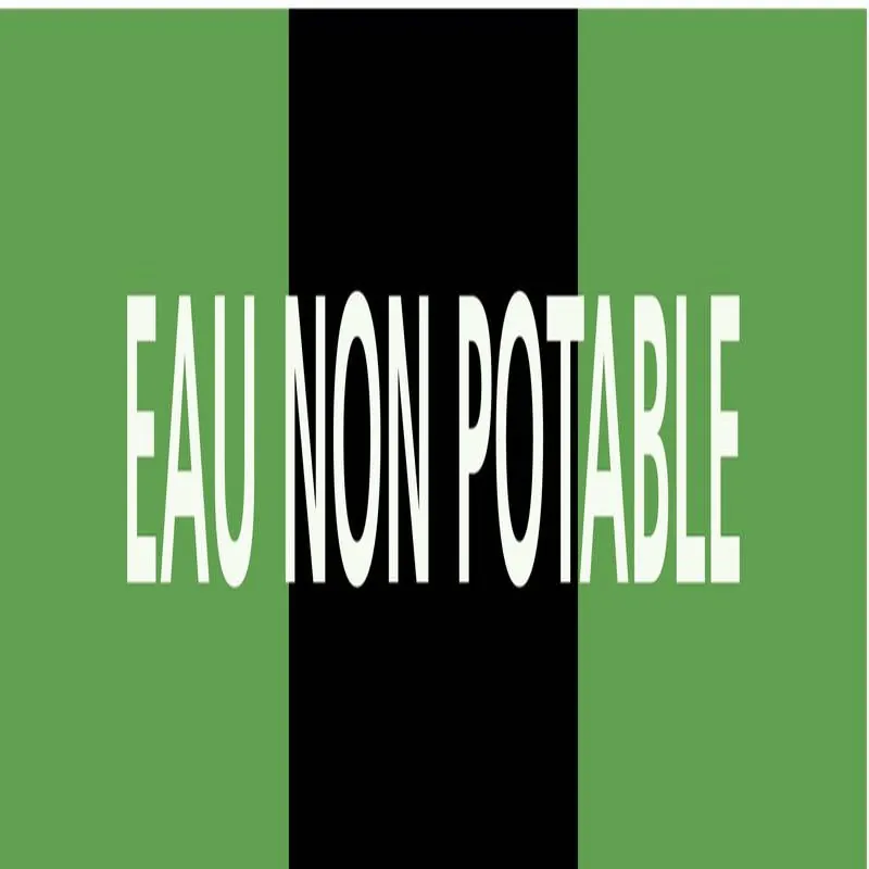 Panneau EAU NON POTABLE 222x37mm (20 A Taliaplast 731815