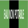 Panneau EAU NON POTABLE 222x37mm (20 A Taliaplast 731815