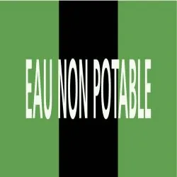 Panneau EAU NON POTABLE 312x52mm (10 A Taliaplast 730815