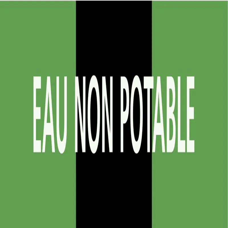Panneau EAU NON POTABLE 312x52mm (10 A Taliaplast 730815