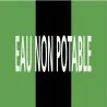 Panneau EAU NON POTABLE 312x52mm (10 A Taliaplast 730815