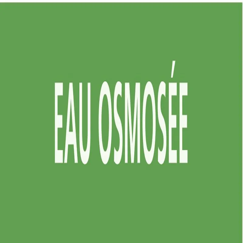 Panneau EAU OSMOSEE 222X37 MARQUAGE TU Taliaplast 731183