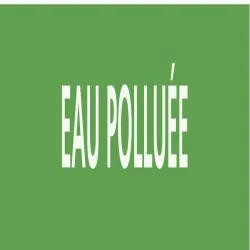 Panneau EAU POLLUEE 156X26 MARQUAGE TU Taliaplast 732185