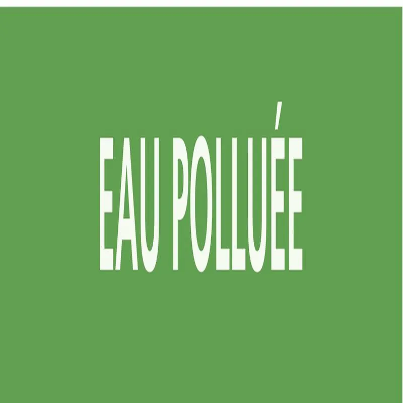 Panneau EAU POLLUEE 156X26 MARQUAGE TU Taliaplast 732185