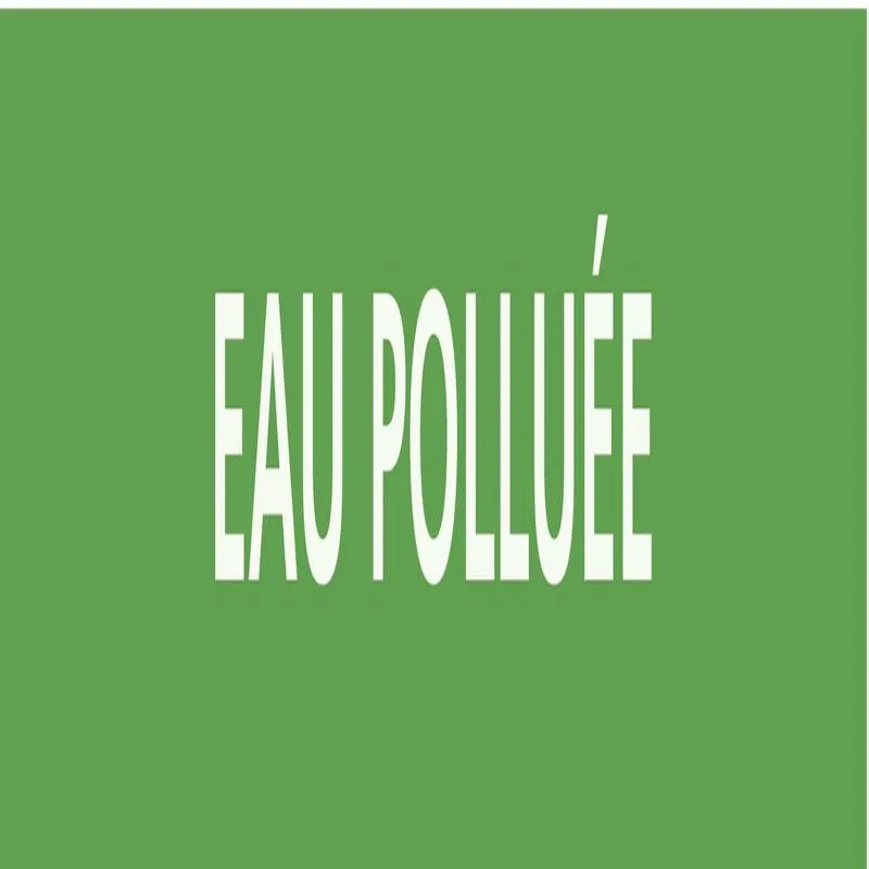 Panneau EAU POLLUÉE 222x37mm (20 ADHES Taliaplast 731185