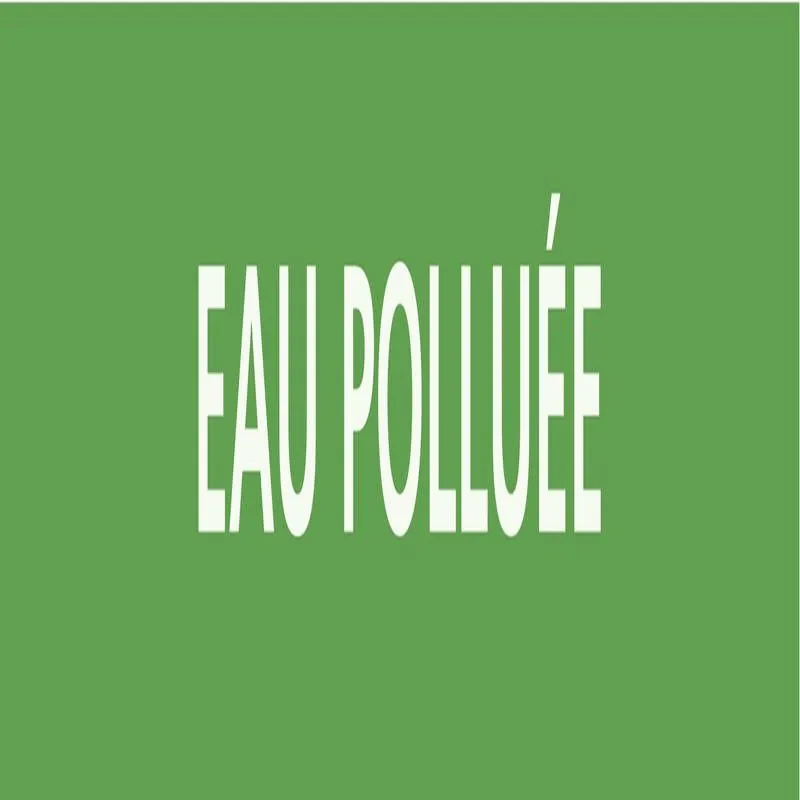 Panneau EAU POLLUEE 312X52 MARQUAGE TU Taliaplast 730185