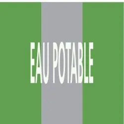 Panneau EAU POTABLE 156X26 MARQUAGE TU Taliaplast 732186