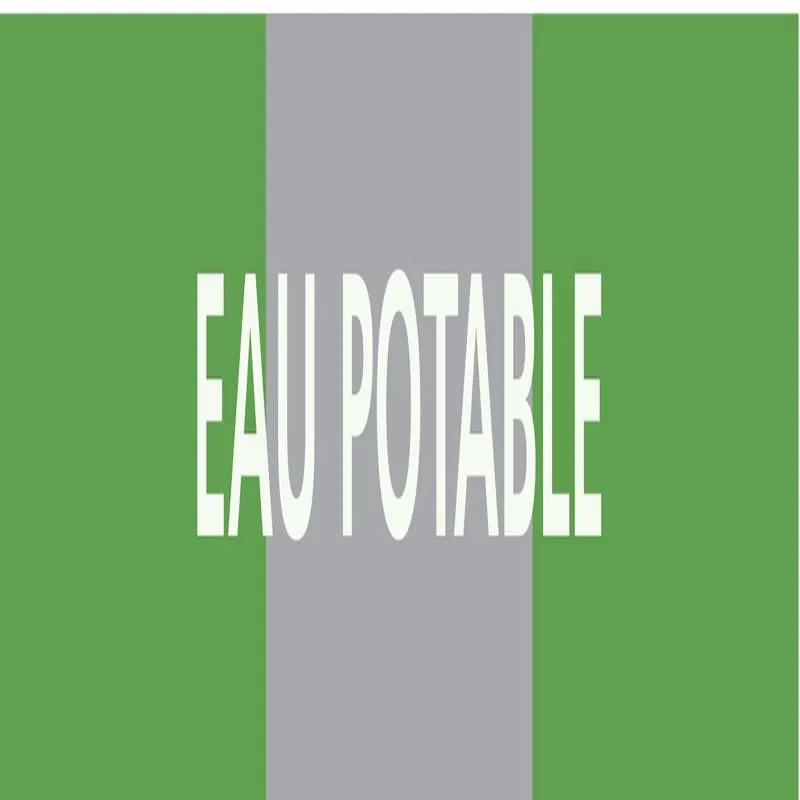 Panneau EAU POTABLE 156X26 MARQUAGE TU Taliaplast 732186