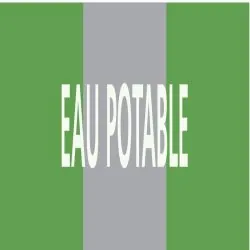 Panneau EAU POTABLE 222X37 MARQUAGE TU Taliaplast 731186