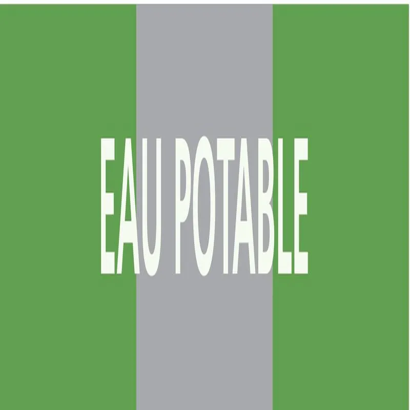 Panneau EAU POTABLE 222X37 MARQUAGE TU Taliaplast 731186