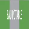 Panneau EAU POTABLE 222X37 MARQUAGE TU Taliaplast 731186