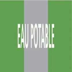 Panneau EAU POTABLE 312x52mm (10 ADHES Taliaplast 730186