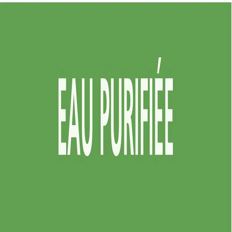 Panneau EAU PURIFIEE 222X37 MARQUAGE T Taliaplast 731188
